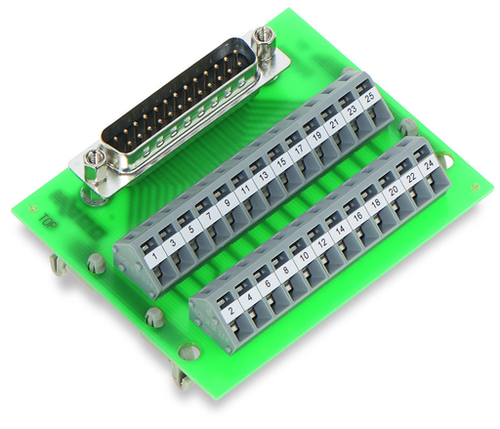 Wago 289-443 | Interface module, with solder pin, Male connector, 37-pole, for mating connectors with IDC