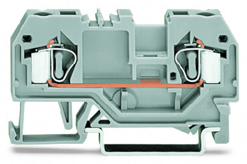 Wago 281-906 | 2-conductor through terminal block, 4 mm, center marking, for DIN-rail 35 x 15 and 35 x 7.5, CAGE CLAMP (50 PK)