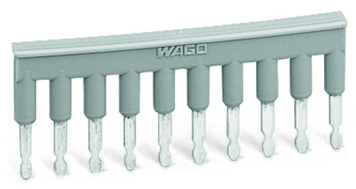 Wago 280-490 | Comb-style jumper bar, insulated, 10-way, IN = IN terminal block (25 PK)