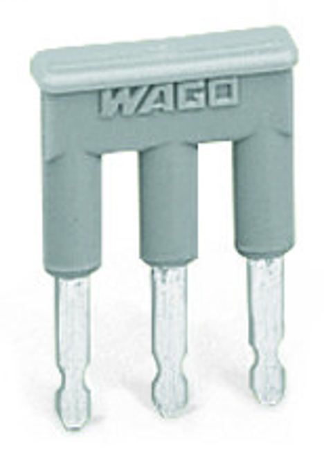 Wago 280-483 | Comb-style jumper bar, insulated, 3-way, IN = IN terminal block (25 PK)