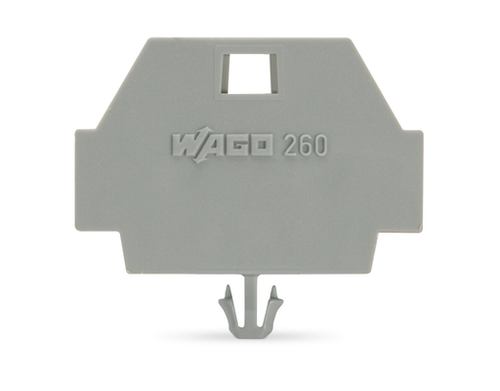 Wago 260-371 | End plate, with snap-in mounting foot (50 PK)