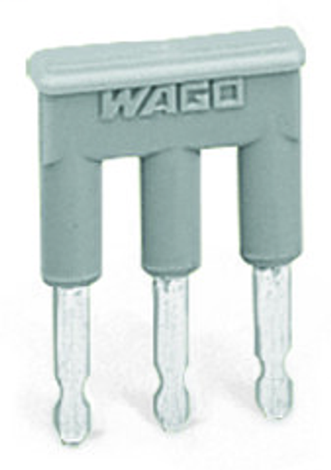 Wago 281-483 | Comb-style jumper bar, insulated, 3-way, IN = IN terminal block (25 PK)