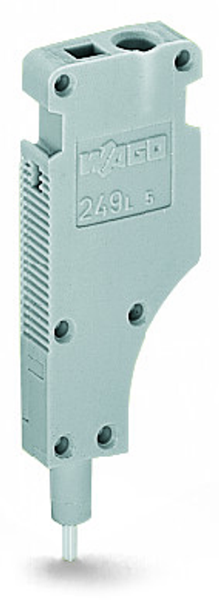 Wago 249-141 | L-type test plug module, modular, with spring-loaded contact pin, Center module (25 PK)