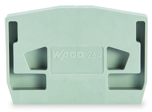 Wago 264-373 | End plate, for terminal blocks with snap-in mounting foot, 4 mm thick (25 PK)