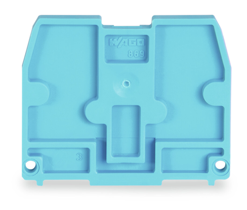 Wago 869-378 | End plate, for terminal blocks with snap-in mounting foot, 2.5 mm thick (25 PK)