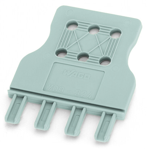 Wago 709-334 | Strain relief plate, 4-pole, for 10 mm wide terminal blocks (25 PK)