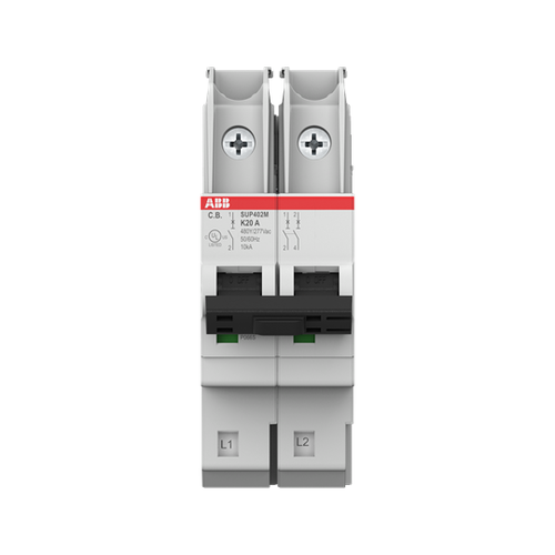 SUP402M-K13 | SMISSL UL489 MCB,480Y/277VAC,13A,2P,K