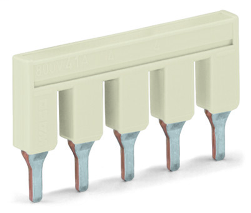 Wago 2006-405 | Push-in type jumper bar, insulated, 5-way, Nominal current 41 A (25 PK)