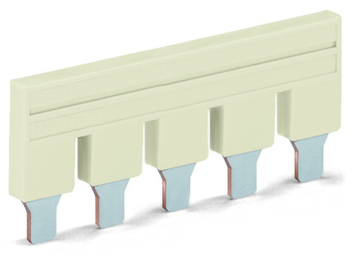 Wago 2010-405 | Push-in type jumper bar, insulated, 5-way, Nominal current 57 A (25 PK)
