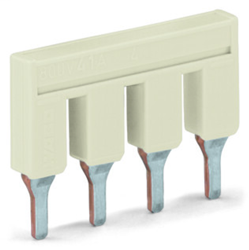 Wago 2006-404 | Push-in type jumper bar, insulated, 4-way, Nominal current 41 A (25 PK)