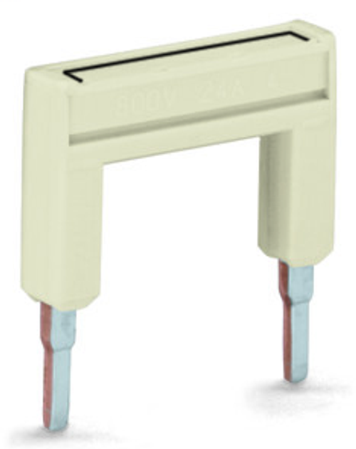 Wago 2001-436 | Push-in type jumper bar, insulated, from 1 to 6, Nominal current 18 A (25 PK)