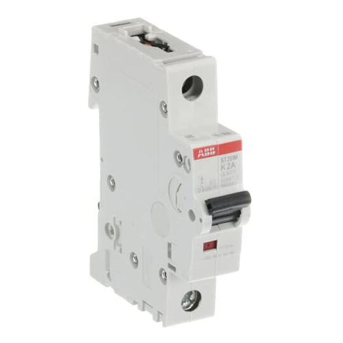 ST201M-K2 | MCB ST200M 1P K 2A UL1077, Number Of Poles: 1, Interrupt Rating: (240 V AC) 10 kA / (277 V AC) 10 kA / (60 V DC) 10 kA, Trip Type: K, Amperage Rating: 2, Voltage Rating: (240 V AC) / (277 V AC) / (60 V DC)