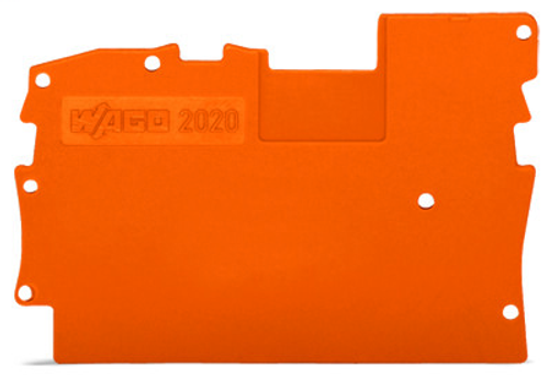 Wago 2020-1292 | X-COM SEnd and intermediate plate, 1 mm thick (25 PK)