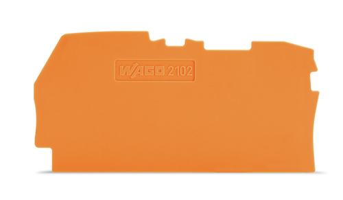 Wago 2102-1292 | End and intermediate plate, 0.8 mm thick (25 PK)