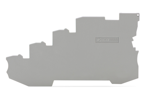 Wago 2020-5491 | End and intermediate plate, 1 mm thick, for 4-conductor terminal blocks (25 PK)
