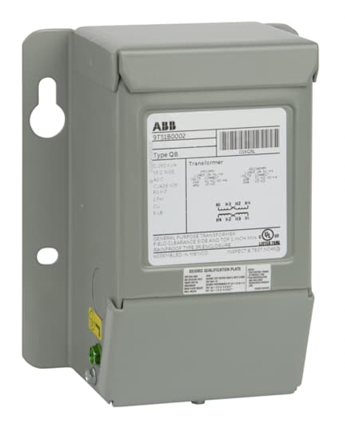 9T51B5900 | 1C,0.25kVA,120/240/480-24,80C,N3R,QB, Standard: Yes, Enclosure: NEMA 3R, Frequency Rating: 60, Width: 6.88, Efficiency: None, Primary Voltage: 120/240/480, Phase: 1, Secondary Voltage: 24, Height: 8.38, Insulation: IS-12, Kva Rating: 0.25