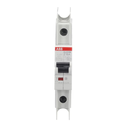 SU201M-Z15 | UL489 MCB 1P Z 15A 480/277, Number Of Poles: 1, Trip Type: Z, Amperage Rating: 15, Voltage Rating: (277 V AC) / (48 V DC), Standard: CSA 22.2 No. 5 / IEC/EN 60947-2 / UL 489