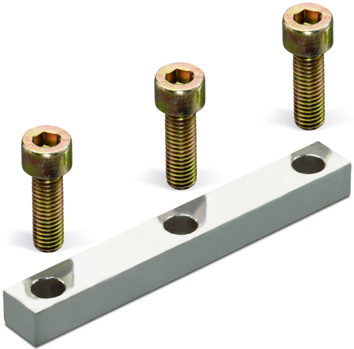Wago 400-405/405-777 | Jumper bar with screws, 3-way, for high-current terminal blocks with 2 stud bolts M10 (5 PK)