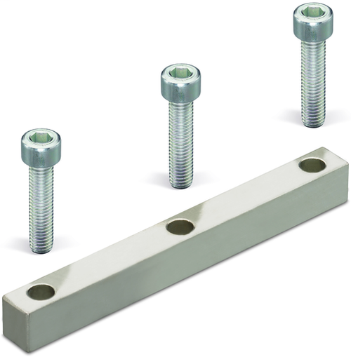 Wago 400-405/405-779 | Jumper bar with screws, 3-way, for high current terminal blocks with 2 stud bolts M12 or M16