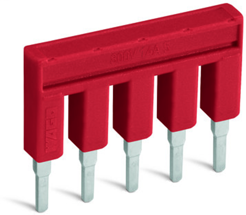 Wago 2000-408/000-005 | Push-in type jumper bar, insulated, 8-way, Nominal current 14 A (25 PK)