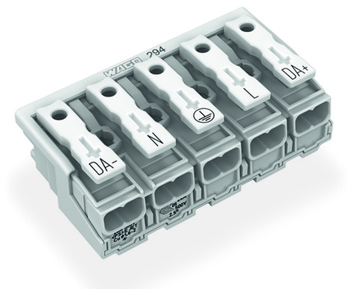 Wago 294-4095/5025-000 | Power supply connector, without ground contact, without snap-in mounting feet, 5-pole (250 PK)