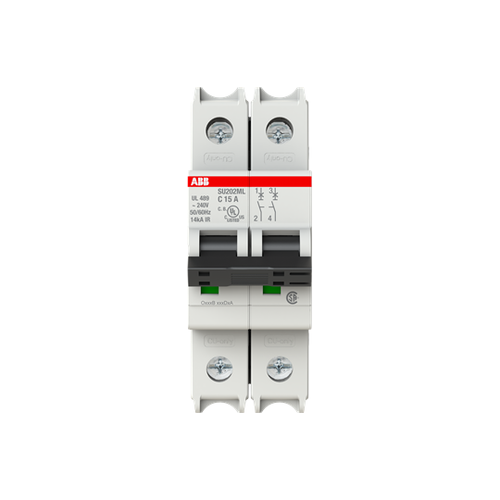 SU202ML-C15 | MCB SU200ML 2P C 15A UL 489
