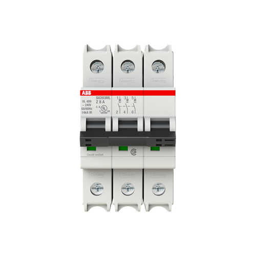 SU203ML-Z8 | MCB SU200ML 3P Z 8A UL 489