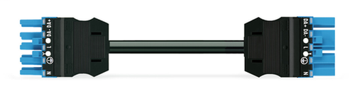 Wago 771-9985/016-601 | pre-assembled interconnecting cable, Eca, Socket/plug, 5-pole, Cod. I, H05Z1Z1-F 5G 1.5 mm2, 6 m