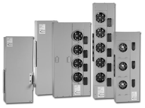 TMP8212R | MTR STACK,2-125A RING SKT,800A,1PH,4T, Voltage Rating: 120/240 V ac, Brand Name: Main Socket, Phase: Single-Phase, Three-Wire, Type: MeterMod™III, Number Of Cutouts: 2