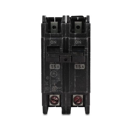 THQC2115 | CIRCUIT BREAKER 2P 15A, Number Of Poles: 2, Interrupt Rating: 10kA at 120 Vac/10kA at 120/240 Vac, Trip Type: LI, Amperage Rating: 15A, Frame: Q-Line