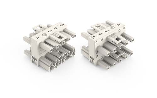 Wago (25 PK) 770-659 | 3-way distribution connector, 5-pole, Cod. A, 1 input, 3 outputs