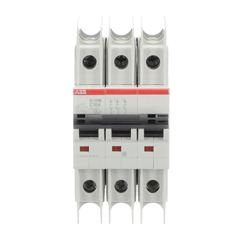 SU203M-C35 | UL489 MCB 3P C 35A 480/277, Number Of Poles: 3, Trip Type: C, Amperage Rating: 35, Voltage Rating: (480Y / 277 V AC) / (96 V DC), Standard: CSA 22.2 No. 5 / IEC/EN 60947-2 / UL 489