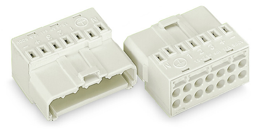Wago (50 PK) 267-518 | Male connector with connect. for ground, A, 4-pole