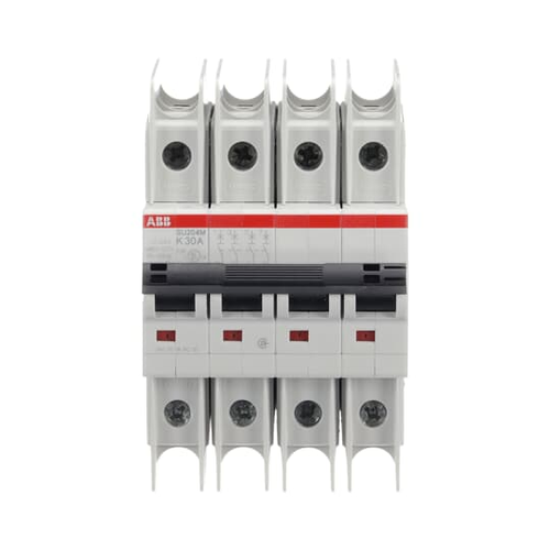 SU204M-K30 | UL489 MCB 4P K 30A 480/277, Number Of Poles: 4, Trip Type: K, Amperage Rating: 30, Voltage Rating: (480Y / 277 V AC) / (96 V DC), Standard: CSA 22.2 No. 5 / IEC/EN 60947-2 / UL 489