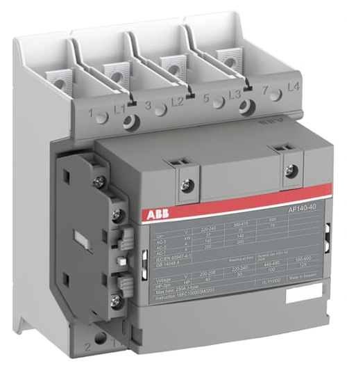 AF140-40-11B-13 | CONTACTOR AF140 4P BAR CON 100-250V, Terminal Type: Main Circuit: Bars, Rated Control Circuit Voltage: 50 Hz /60 Hz DC Operation 100-250 V