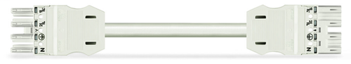 Wago 771-9994/016-302 | pre-assembled interconnecting cable, Eca, Socket/plug, 4-pole, Cod. A, H05Z1Z1-F 4G 1.5 mm2, 3 m