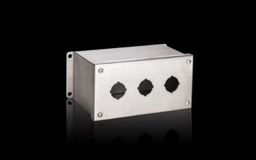PB 8017734 | Pushbutton boxes PB extra deep stainless steel, The NEMA rated PB series pushbutton box enclosure is designed for indoor and outdoor use to house pushbuttons, selector switches, and pilot lights. This enclosure protects equipment from diImage_1