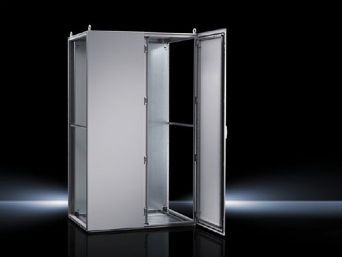 TS 8004500 | TS Bayed enclosure system, WHD: 1000x2000x400 mm, Sheet steel, with mounting plate, two doors at the frontImage_1