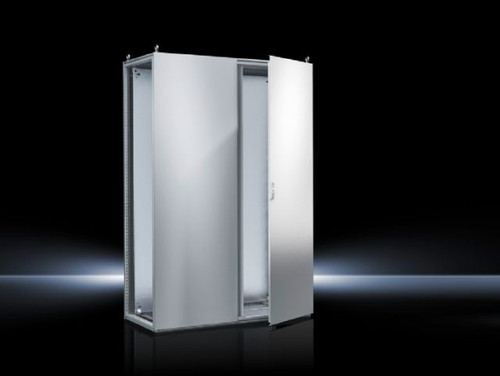 TS 8208500 | TS Bayed enclosure system, WHD: 1200x2000x800 mm, Sheet steel, with mounting plate, two doors at the frontImage_1