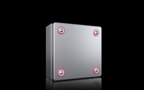 KX 1560000 | KX Terminal box, WHD: 150x150x80 mm, stainless steel 1.4301, without mounting plate, with cover, with quick-release fastenersImage_1