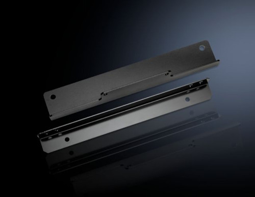 DK 9982294 | Front and rear bolt down brackets for securely attaching a TS IT Pro enclosure to the floor. Bracket is adjustable to accommodate the use of leveling feet. Front bracket blocks front to rear airflow under the rack.Image_1