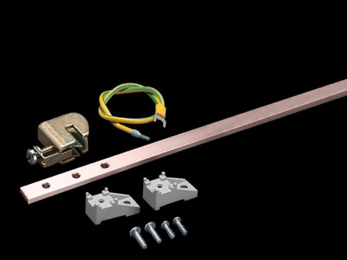 DK 7547000 | DK earth rail, vertical, L: 1745 mm, grounding lead: 15x 6 mm², L: 500 mm, conductor terminals: 16x 2.5-16 mm²Image_1