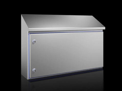 HD 1314600 | HD Compact enclosure, WHD: 810x430(H1)x549(H2)x210 mm, Stainless steel 1.4301, with mounting plate, with hinged door and silicone sealImage_1