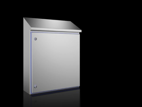 HD 1310600 | HD Compact enclosure, WHD: 610x650(H1)x769(H2)x210 mm, Stainless steel 1.4301, with mounting plate, with hinged door and silicone sealImage_1