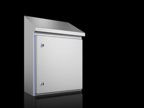 HD 1306600 | HD Compact enclosure, WHD: 390x430(H1)x549(H2)x210 mm, Stainless steel 1.4301, with mounting plate, with hinged door and silicone sealImage_1