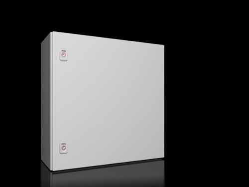 AX 1054000 | AX wall-mounted enclosure, WHD: 600x600x250 mm, carbon steel, with mounting panel, single-door, with two cam locksImage_1