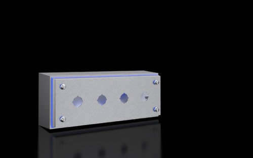 HD 1684600 | HD push-button housing, WHD: 100x280x90 mm, stainless steel, 1.4301, 4 push-button cutouts, Ø 22.5 mmImage_1