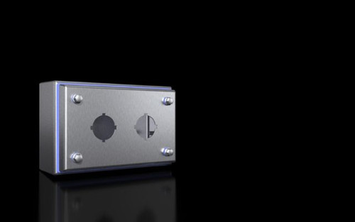 HD 1682630 | HD push-button housing, WHD: 100x160x90 mm, stainless steel, 1.4301, 2 push-button cutouts, Ø 30.5 mmImage_1