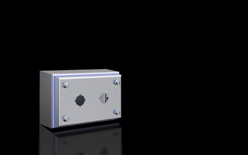 HD 1682600 | HD push-button housing, WHD: 100x160x90 mm, stainless steel, 1.4301, 2 push-button cutouts, Ø 22.5 mmImage_1