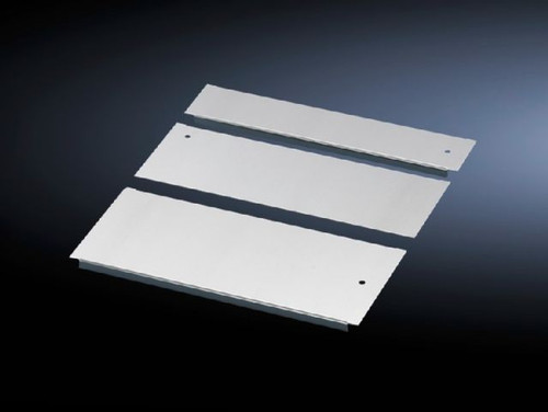 DK 5502530 | Gland plate for VX IT, TS IT, TX CableNet, Potential equalization via assembly components and grounding points are available . The base plate is set to cover the entire base opening., Carbon steel, Zinc-plated, Assembly components, 94039Image_1